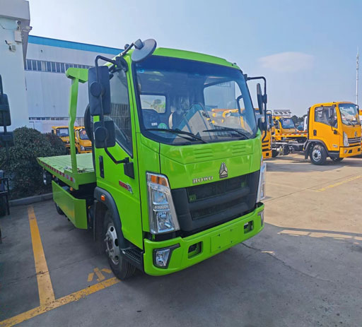 howo 3ton flatbed tow truck