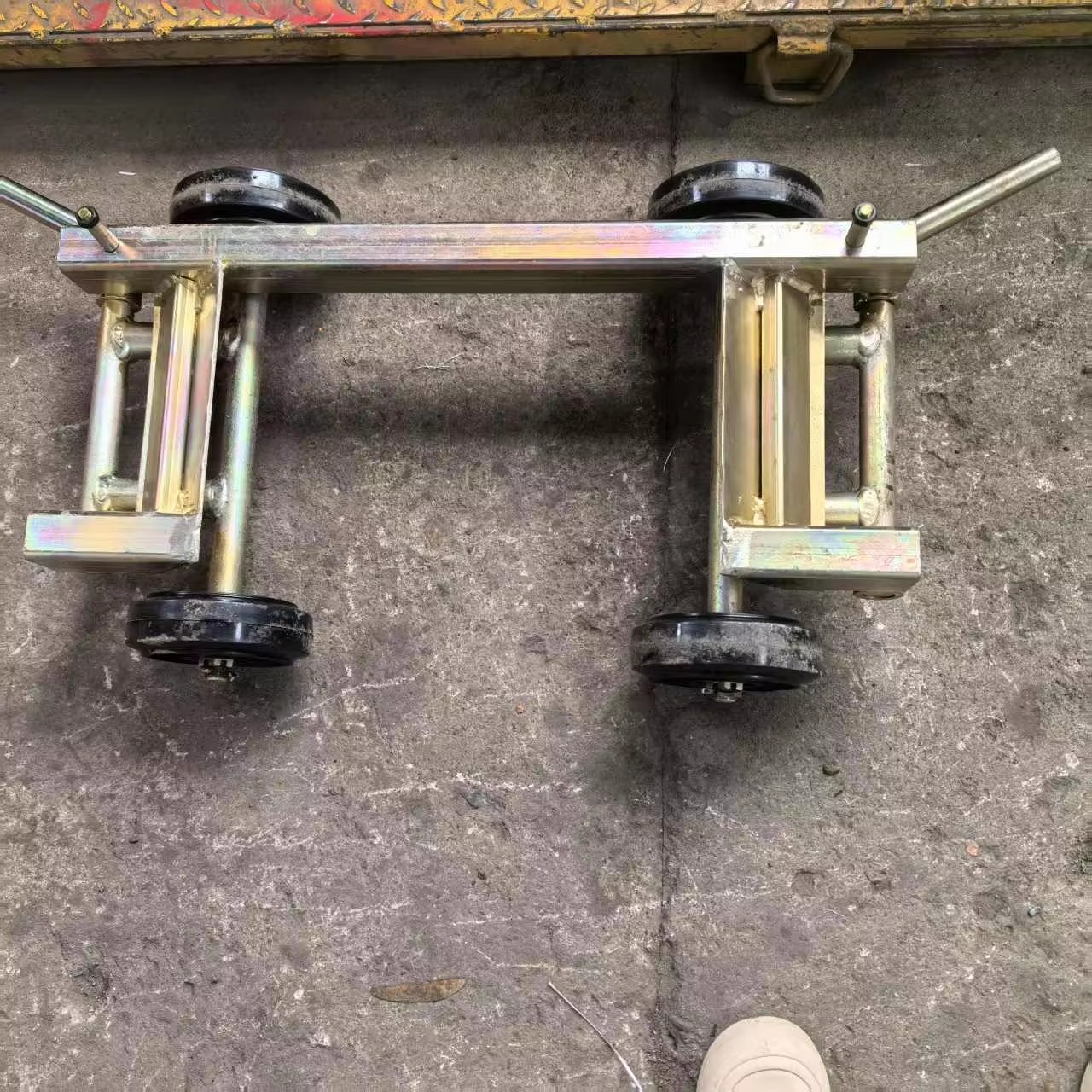 Plataforma de remolque de 17 cm con material galvanizado