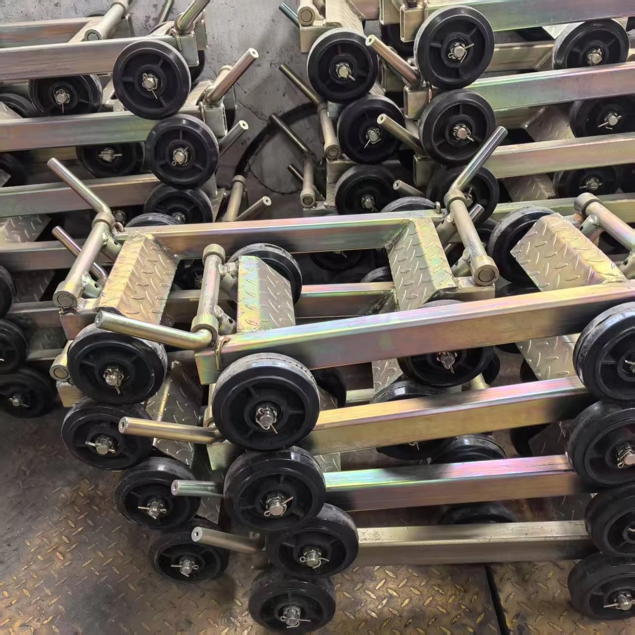 17cm tow truck wheel dolly galvanize matrial (13)