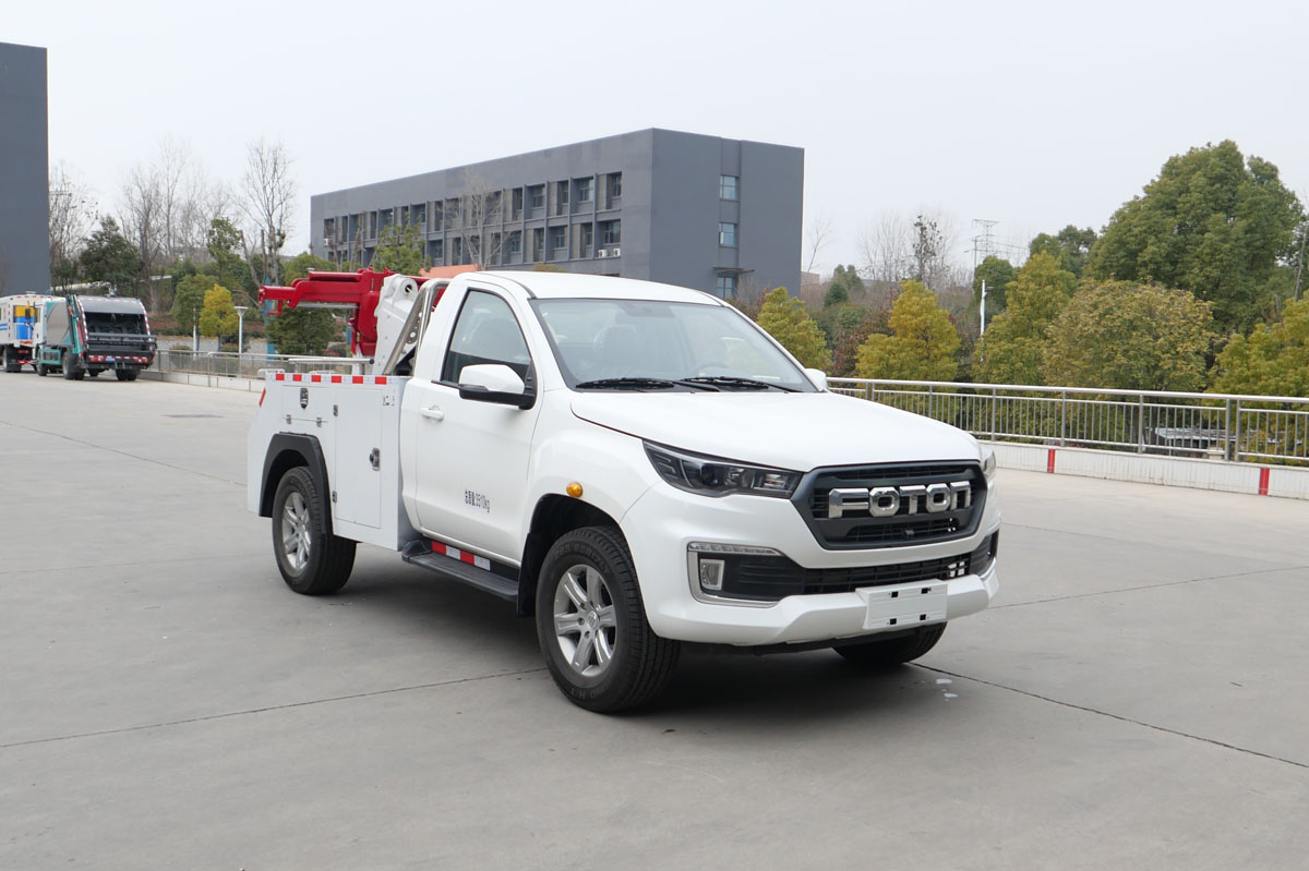 Grúa de camioneta FOTON de 3 toneladas con cabrestante de 4 toneladas